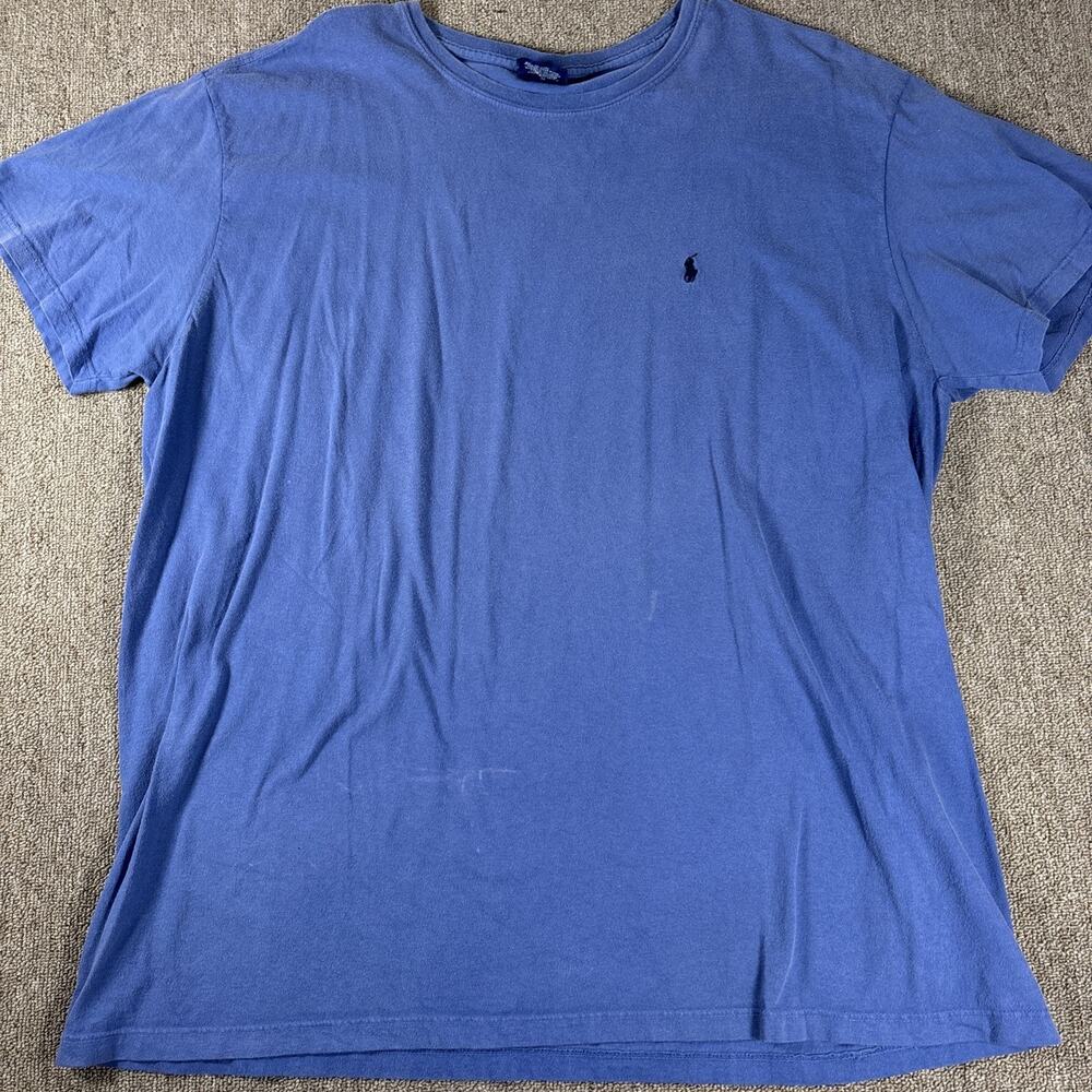 Vintage Polo Ralph Lauren Men’s Cotton T-shirt Blue XL